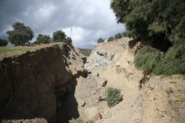 Foto - Zeytin bahçesindeki görüntü depremin boyutunu gözler önüne serdi