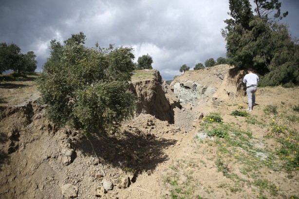 Foto - Zeytin bahçesindeki görüntü depremin boyutunu gözler önüne serdi