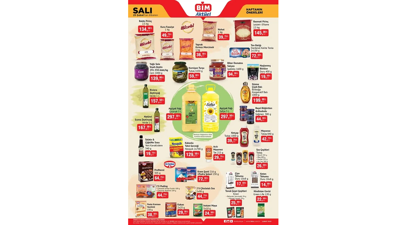 Foto - Zeytinyağı ve ayçiçek yağında büyük indirim! BİM 25 Şubat fırsatları dolu dolu geldi