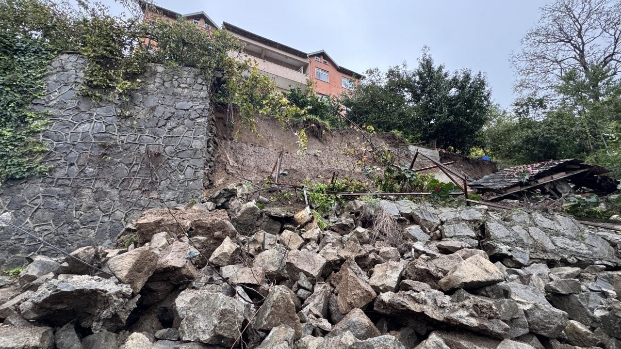 Zonguldak'ta heyelan!