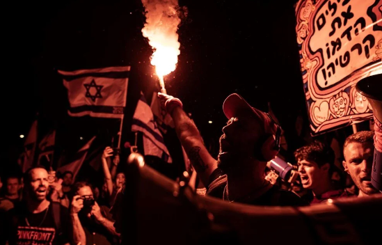 Foto - Zulümle abad olanın ahiri berbad olur! İsrail’de iç savaş korkusu: Yüz binler sokaklarda