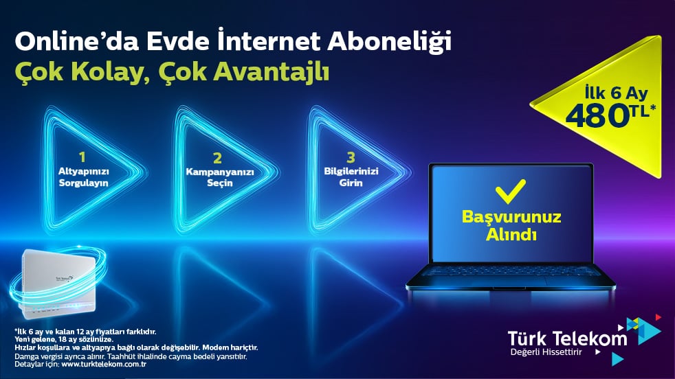 Telekom fbb efsane indirim online basvuru kolay
