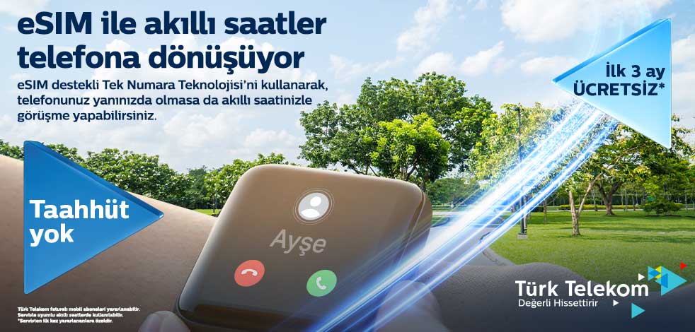 Telekom E-Sim 9 Ağustos