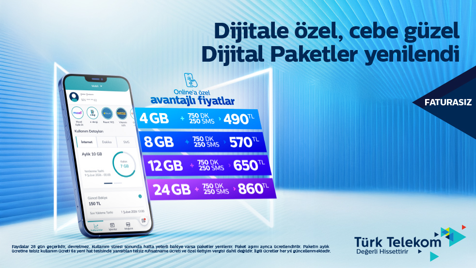 Telekom Faturasız Dijital Paketler Teklif 2