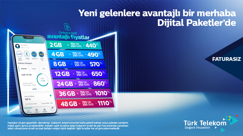 Telekom Faturasız Dijital Paketler Teklif 1