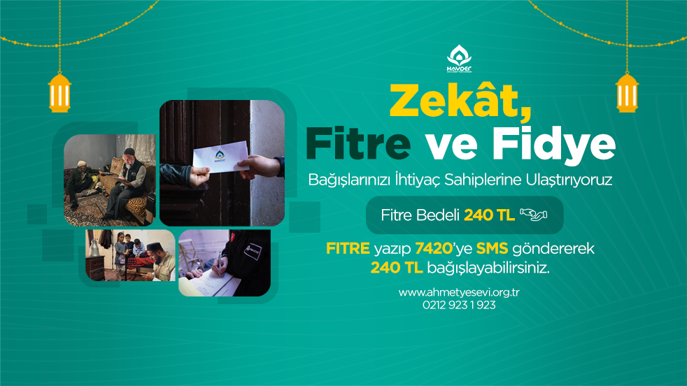 Hayder Zekat Fitre Fidye 6-19 mart