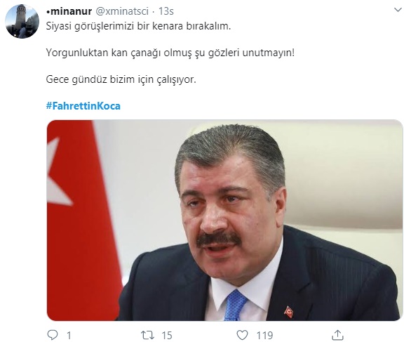 "Yorgunluktan kan çanağı olmuş bu gözleri unutmayın"