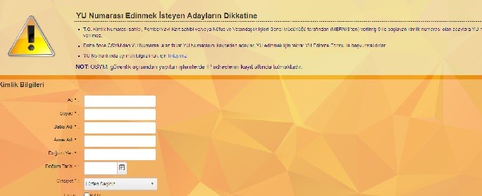 ÖSYM gis - Yeni Akit