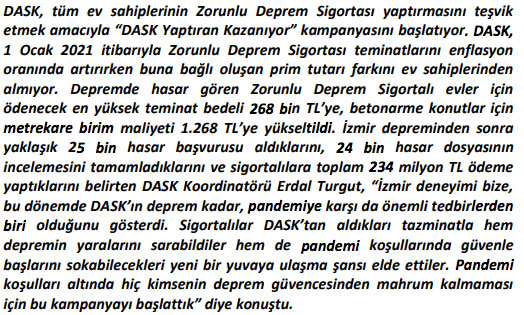 Dask ücreti ne kadar