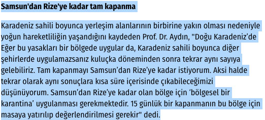 korona yasakları