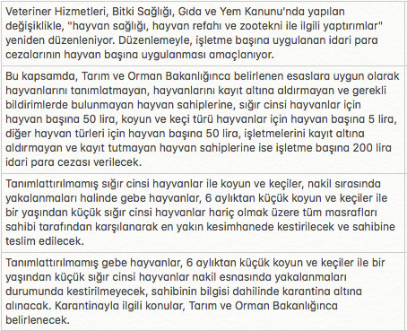 torba yasa maddeleri neler