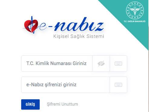 aşı kartı oluşturma e nabız