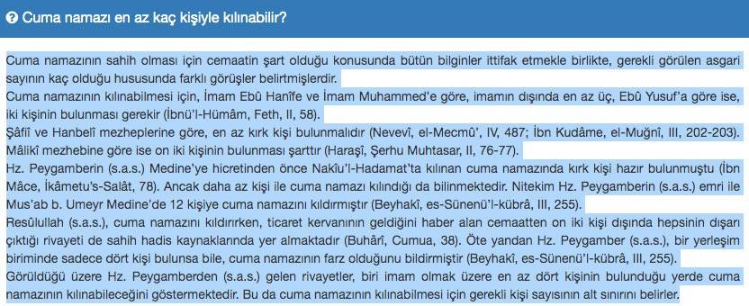 cuma namazı kaç kişiyle kılınır