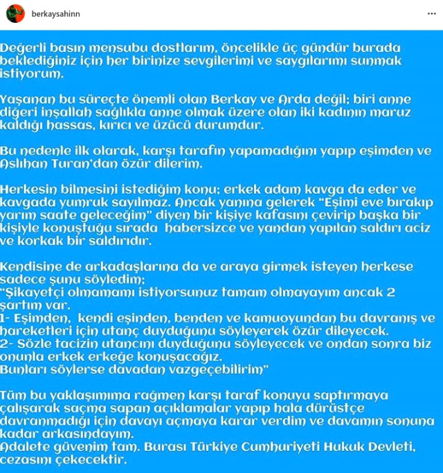 Arda Turan'ın Kafa Attığı Berkay'dan Zehir Zemberek Açıklama