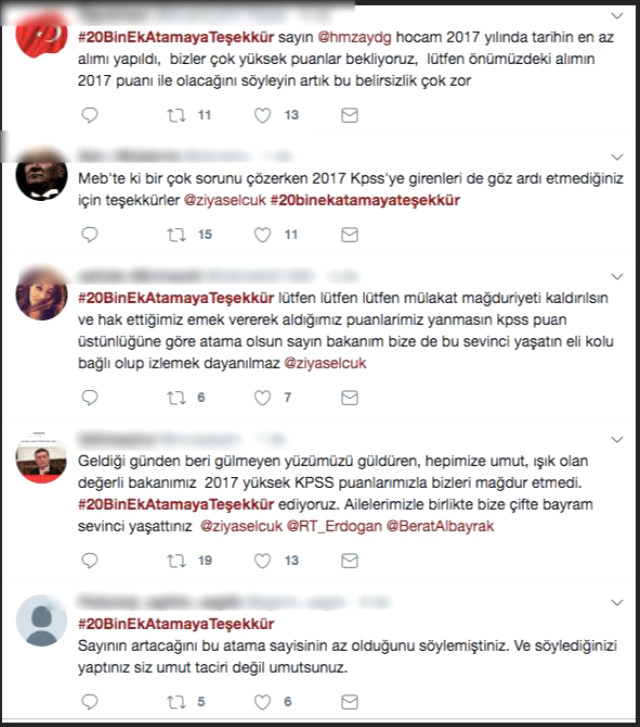 Sosyal Medyadan Bakan Ziya Selçuk'a Teşekkür Yağdı
