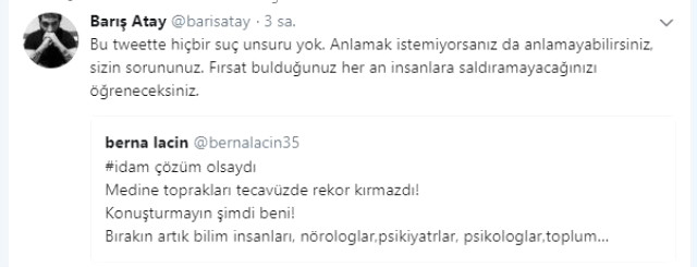 Berna Laçin'e <a class='keyword-sd' href='/hdp/' title='HDP'>HDP</a>'li Vekil Barış Atay Sahip Çıktı