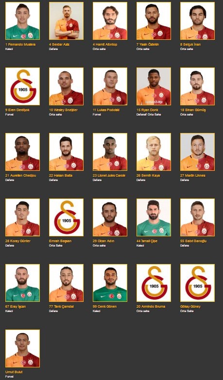 Galatasaray Resmi İnternet Sitesi, Blerim Dzemaili'yi yeni sezon kadrosuna dahil etmedi.