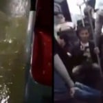 İstanbul'da metrobüsü su bastı!