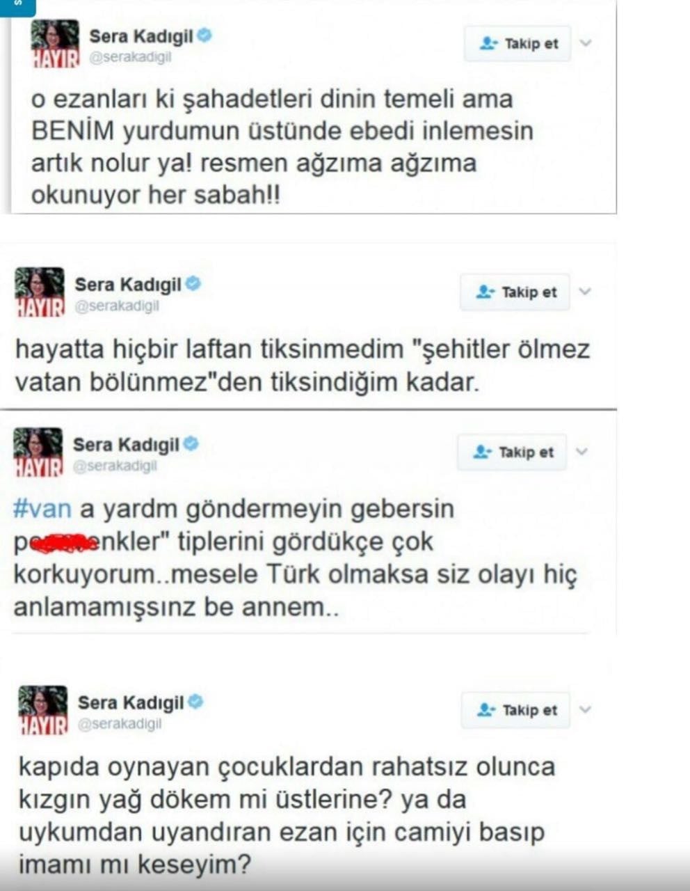 CHP'li islam düşmanı Sera Kadıgil gözaltına alındı