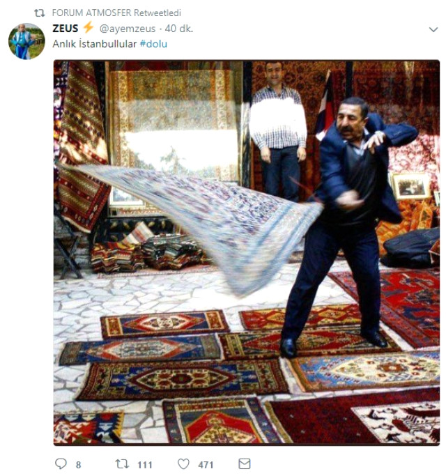 İstanbulluların Doludan Korunmak İçin Aldığı İlginç Önlemler Sosyal Medyayı Salladı