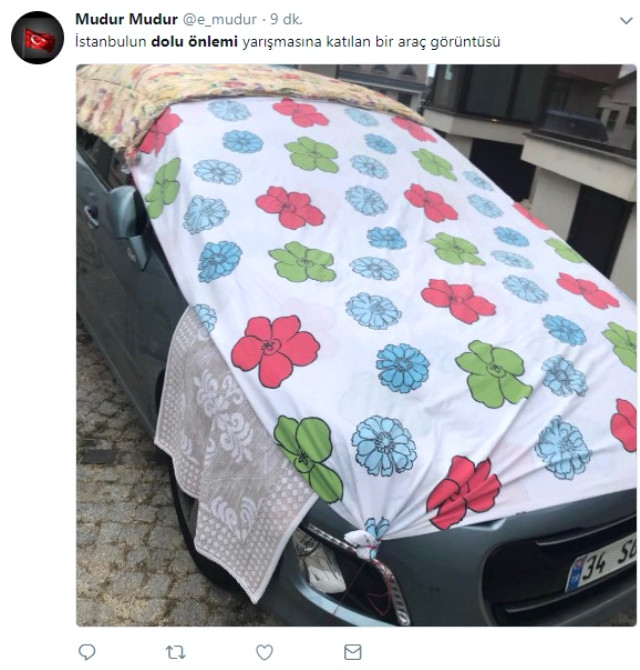 İstanbulluların Doludan Korunmak İçin Aldığı İlginç Önlemler Sosyal Medyayı Salladı