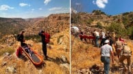 Ağaçtan düşen Şırnaklı, yol olmadığı için 1 saat sedye ile taşınarak ambulansa ulaştırıldı