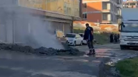 Avcılar’da korku dolu anlar: Kazı sırasında doğal gaz borusu delindi