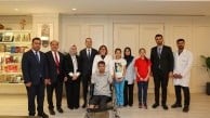 Başkan Şahin umut olduğu Burhan Doğruyol ile bir araya geldi