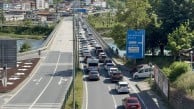 Bayram dönüşü trafik kilitlendi