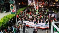 Binlerce kişi Sumud ve Gazze’ye destek için İsrail Konsolosluğu’na yürüdü