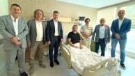 Muharrem Coşkun'a geçmiş olsun ziyareti