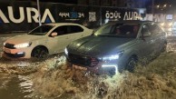 Kayseri'de sağanak etkili oldu! Yollar göle döndü