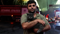Kolonya imalathanesinde çıkan yangın söndürüldü