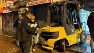 Kuyumcuda forkliftli hırsızlık