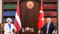 Kurtulmuş, Mieriņa'yı kabul etti