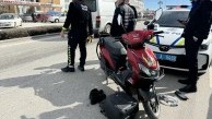 Otomobil ile çarpışan motosikletteki 2 kişi yaralandı