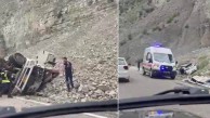 Otoyolda dehşet anları: Freni patlayan tırdan atlayan sürücü öldü, sürücüsüz tırdan kaçan otomobil ise şarampole uçtu
