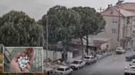 Şiddetli dolu yağışı Manisa'da daldaki kirazı vurdu