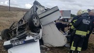 Tekirdağ'da tarlaya devrilen araçta 1 ölü, 3 yaralı!