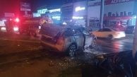 Tırla çarpışan otomobil küle döndü, alevler 3 saatte söndürüldü