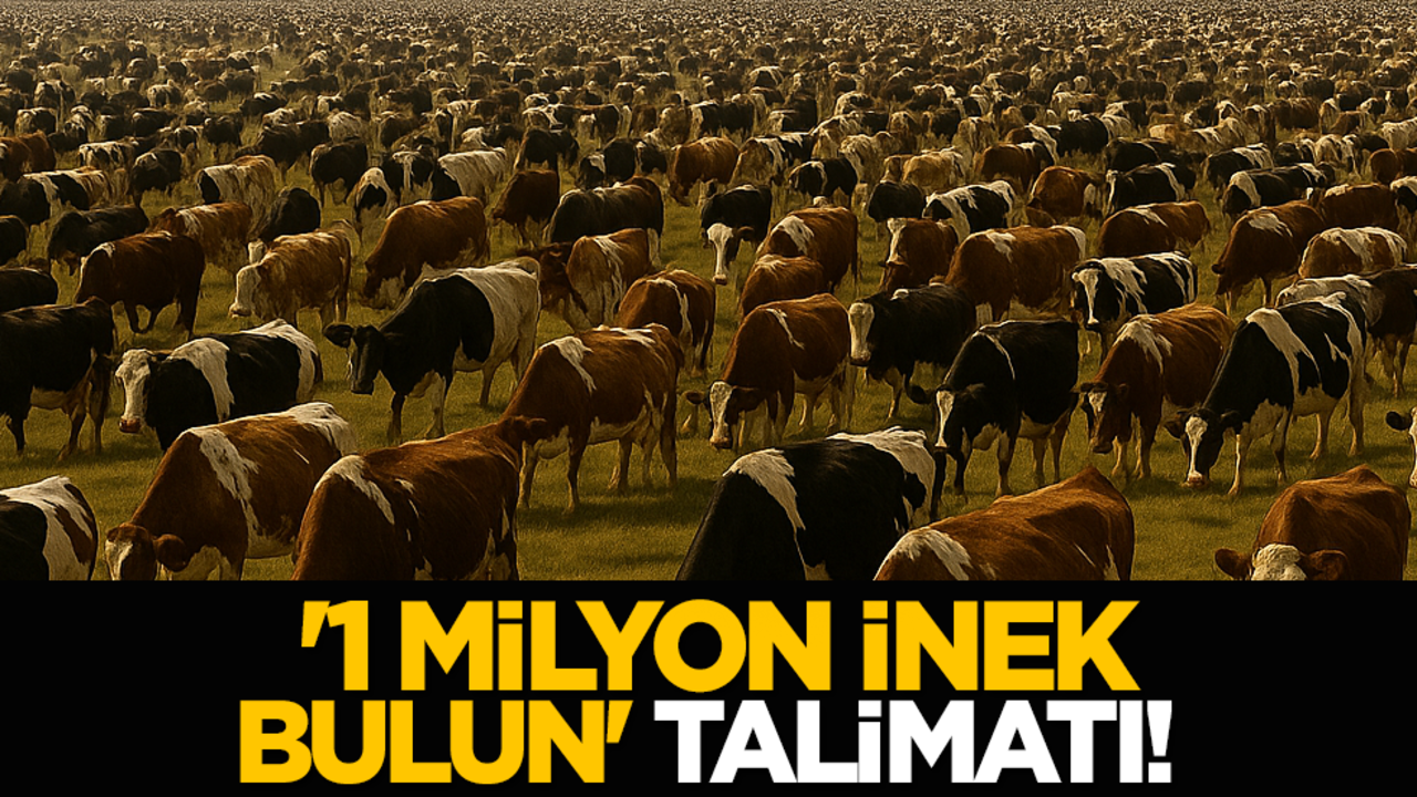  ''1 milyon inek bulun'' talimatı!