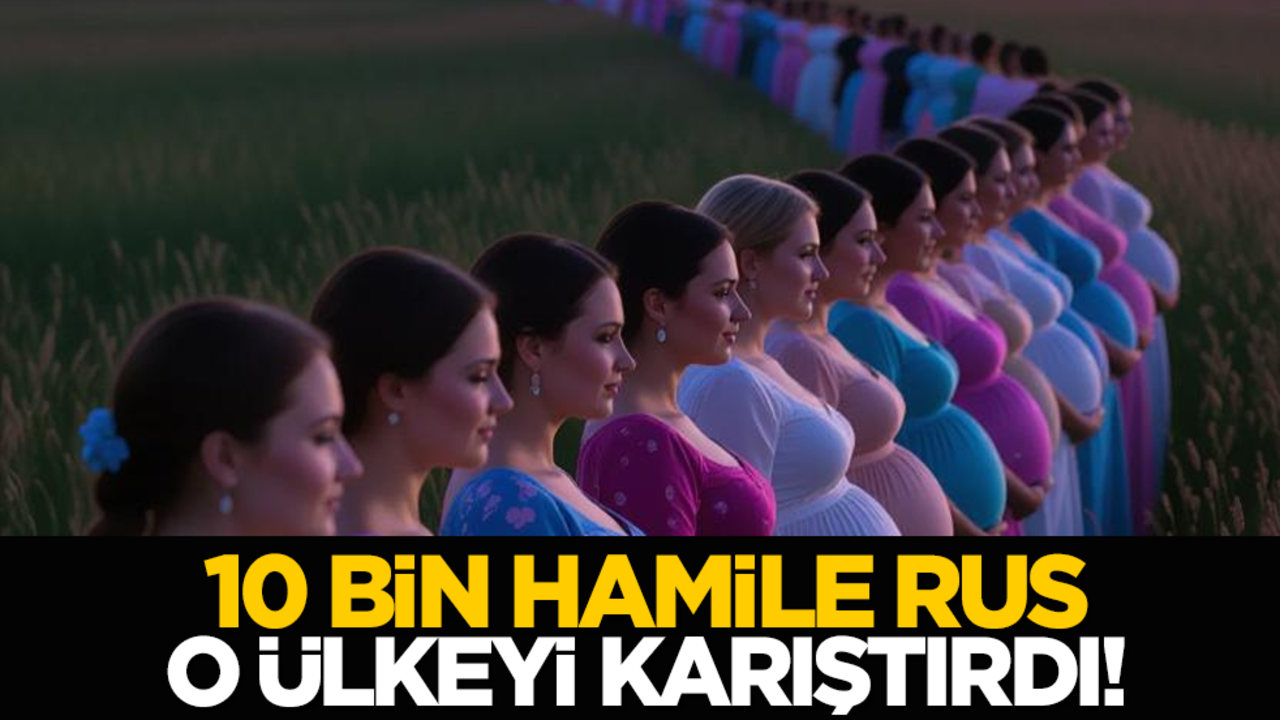 10 bin hamile Rus, o ülkeyi karıştırdı!