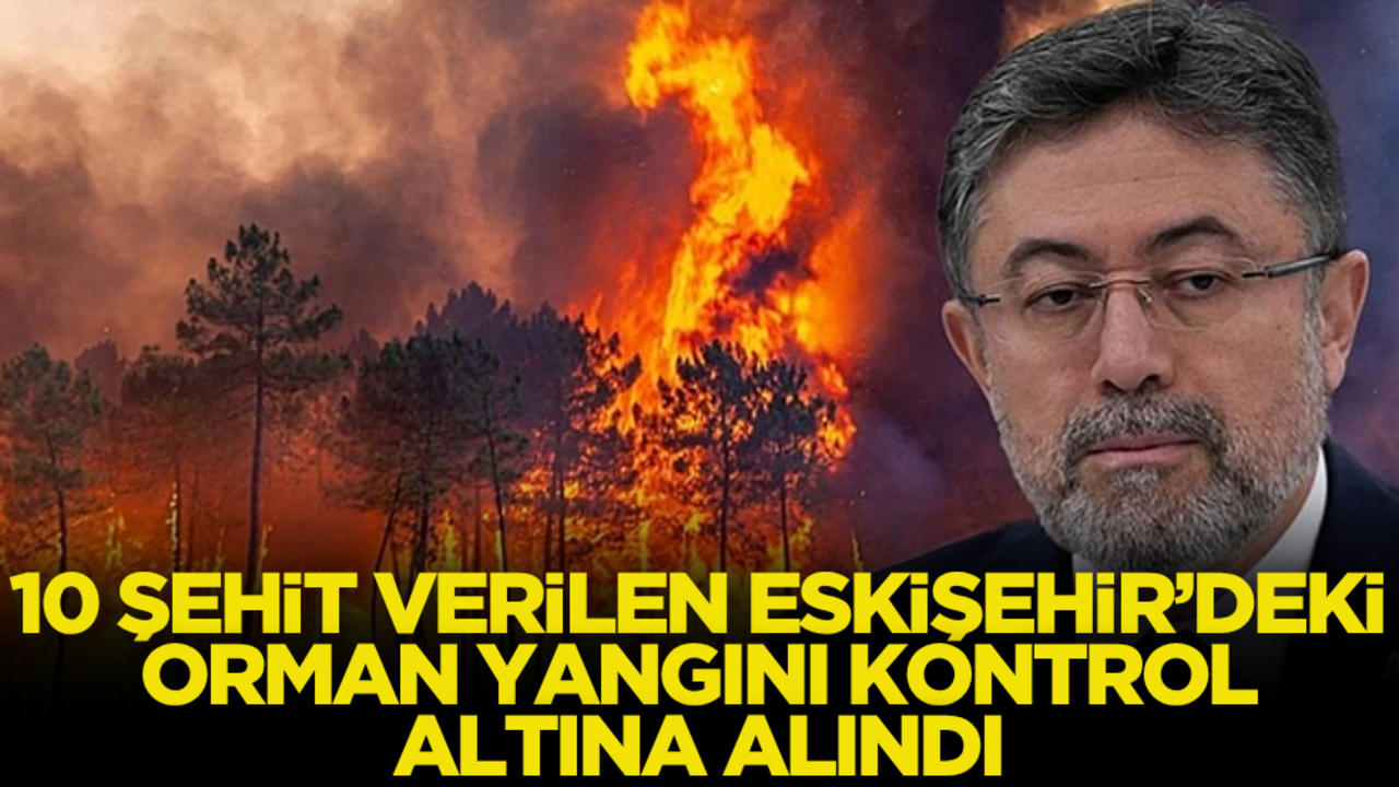 10 şehit verilen Eskişehir orman yangını kontrol altına alındı