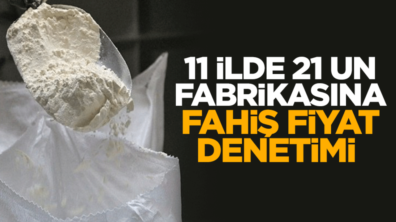 11 ilde 21 un fabrikasına fahiş fiyat denetimi