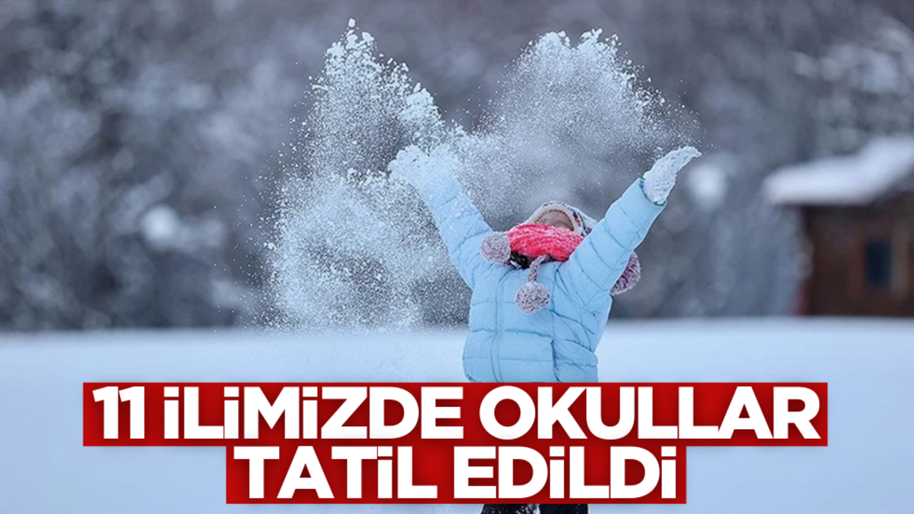 11 ilde okullar tatil edildi