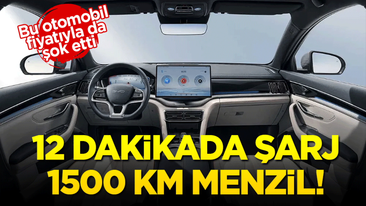 12 dakikada şarj, 1500 km menzil! Bu otomobil fiyatıyla da şok etti
