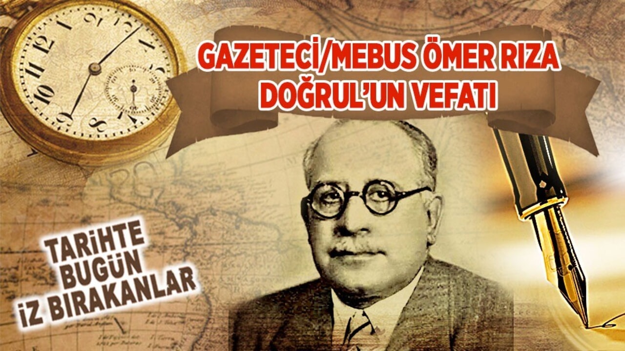 13 Mart 1952: Gazeteci/Mebus Ömer Rıza Doğrul’un vefatı
