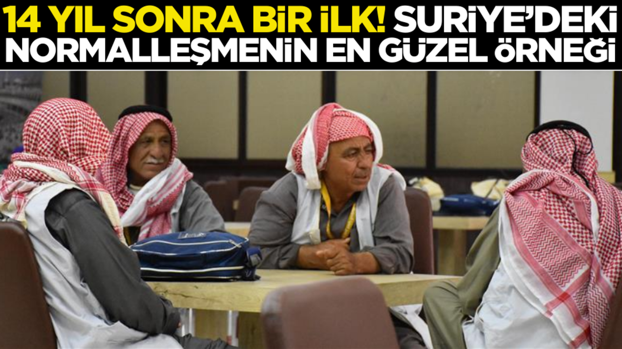 14 yıl sonra bir ilk! Suriye’deki normalleşmenin en güzel örneği
