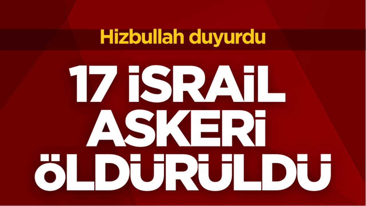 17 İsrail askeri öldürüldü