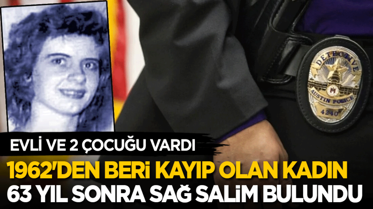 Evli ve 2 çocukluydu: 1962'den beri kayıp olan kadın, 63 yıl sonra sağ salim bulundu!